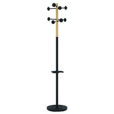 Portemanteau accueil mod&egrave;le bois noir/h&ecirc;tre 100340701