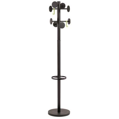Portemanteau Stan En Acier Abs / Noir - 8 Pat&egrave;res