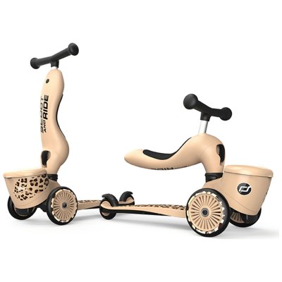 Porteur &Eacute;volutif En Trottinette Highwaykick 1 Leopard - Scoot & Ride