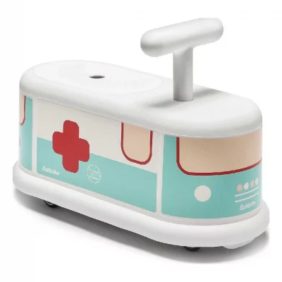 ITALTRIKE Porteur La Cosa Ambulance Blanche Et Verte 1/6 Ans - 