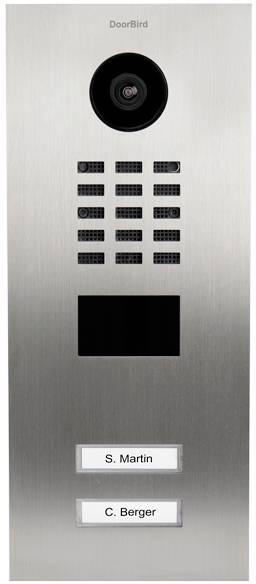 DOORBIRD Portier vid&eacute;o IP multi-utilisateurs 2 sonnettes -  D2102V Inox