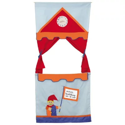 ROBA Portique de th&eacute;&acirc;tre de marionnettes Rouge