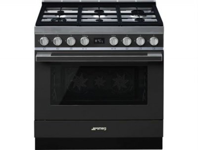 SMEG PORTOFINO 90cm MIXTE ANTHRACITE - CPF9GPAN