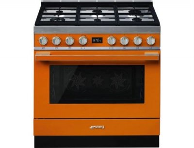 SMEG PORTOFINO 90cm MIXTE ORANGE - CPF9GPOR