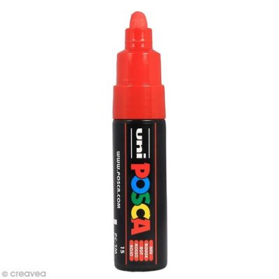 POSCA  Marqueur Rouge PC7M R - Lot de 3