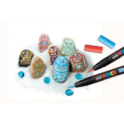 POSCA  PCF350/10 Bo&icirc;te de 10 Marqueurs Pinceau Assortis