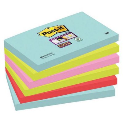 POST IT Post-it 1 Post-it&reg; Super Sticky Assorti