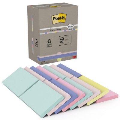 POST IT Post-it 16 Note Post-it Recycl&eacute;es - Nature
