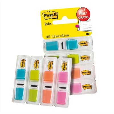 POST IT Post-It 3m Bandes Adh&eacute;sives Post-It Index,11,9 X 43,2 Mm,4x35 Marker