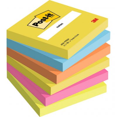 POST IT Post-it 3M Professeur Rainbow lot 654TFEN, 70x 70 mm, 6 coul