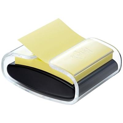 POST IT Post-it D&eacute;vidoir Z-notes PRO noir + 1 bloc Z-notes 76 x 76 mm, jaune