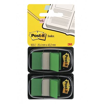 GENERIQUE Post-it Marque-pages Vert Lot de 2 x 50 Feuilles