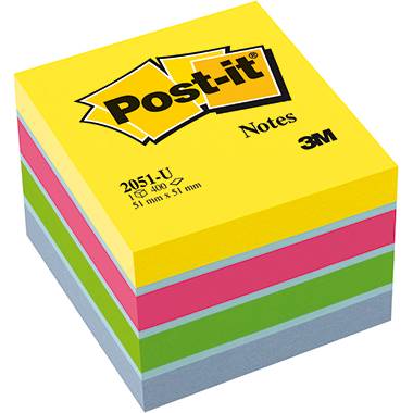 POST IT Post-it Mini cube Energie 400 feuilles 51,8 x 51,8mm