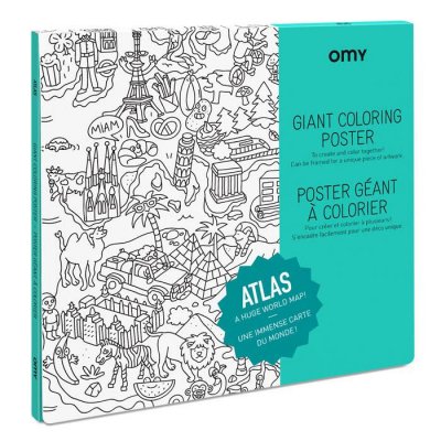 OMY Poster &agrave; colorier  atlas