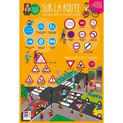 BOUCHUT GRANDREMY Poster p&eacute;dagogique en PVC - 76x52 cm - Le code de la route