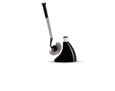 SIMPLEHUMAN Pot &agrave; balai WC demi-lune noir 