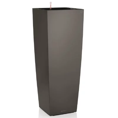 LECHUZA Pot carr&eacute;  Alto Premium anthracite m&eacute;tallis&eacute; 40 x 40 x h.105 cm