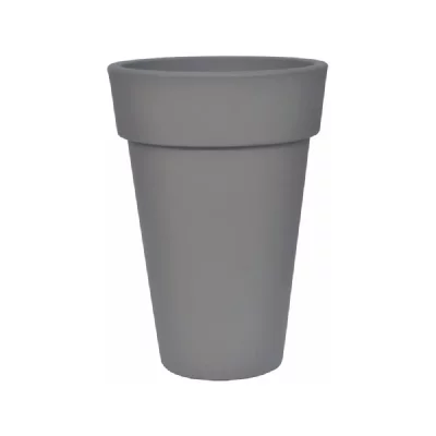 CHAPELU FRERES Pot colonne &agrave; fleurs """"Omega"""" - Anthracite - &Oslash; 45 cm