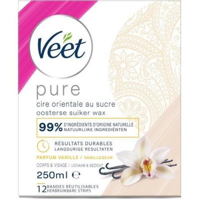 VEET Pot de cire orientale chaude, formule douce aux huiles essentielles