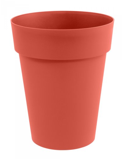 EDA Pot de fleur rond Toscane &Oslash; 44 x H.53 cm - Orange terre battue - 