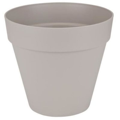 ELHO Pot de fleurs rond Loft Urban - &oslash; 30 cm - Gris chaud - 