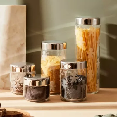 ALESSI Pot GIROTONDO en Verre Transparent