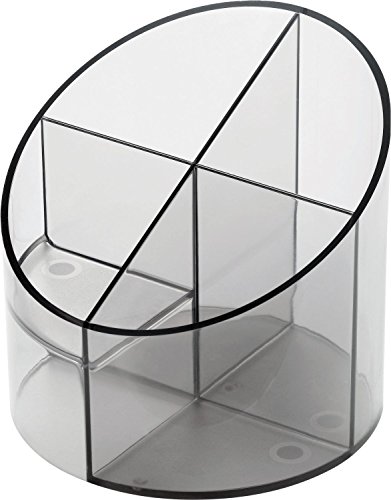 GENERIQUE Pot multifonction 'the cross', 4 compartiments, gris - Lot de 7