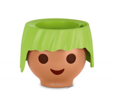 LECHUZA Pot OJO - Kit Complet, vert pomme - 21 &times; 21 &times; 15,75 cm