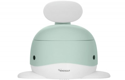 KINDSGUT Pot pour b&eacute;b&eacute; baleine - vert menthe bleu