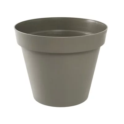 EDA Pot rond Toscane xl - Taupe - 170L - 80x66cm  plastiques