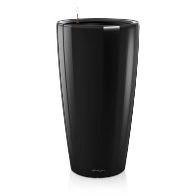 AUTRES Pot Rondo Premium 32 - kit complet, noir brillant &oslash; 32 cm - Lechuza
