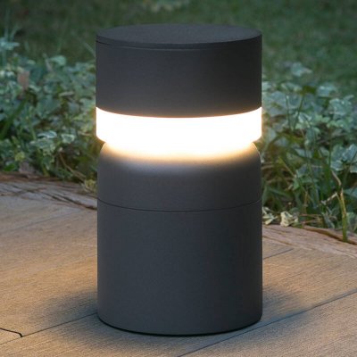 FARO BARCELONA Potelet gris fonce led 6w h25cm sete
