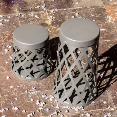 FARO BARCELONA Potelet shadow gris led int&eacute;gr&eacute;e 10w