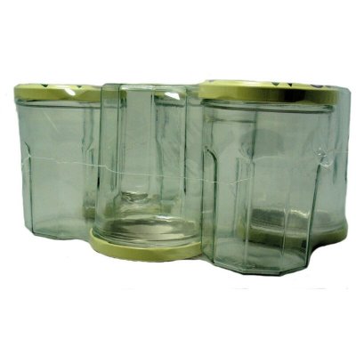 MANUTAN Pots &Agrave; Confiture 385 Ml Et Couvercle - Les 6 Pots