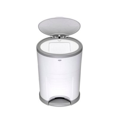 KORBELL Poubelle &agrave; Couches 9L  Mini - Blanc