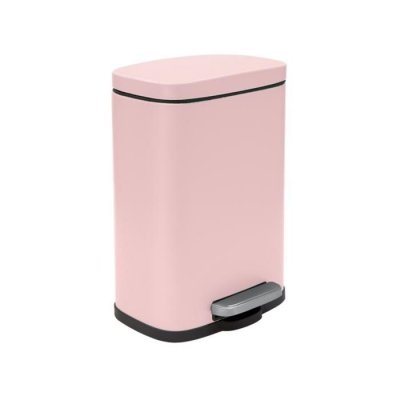 SPIRELLA Poubelle &agrave; p&eacute;dale Acier akira 5L Rose Mat - Rose - 