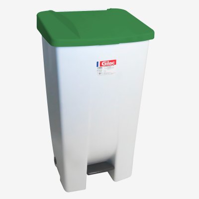 GILAC Poubelle &Agrave; P&eacute;dale Eco 120 L Avec Roulettes Et Couvercle - 
