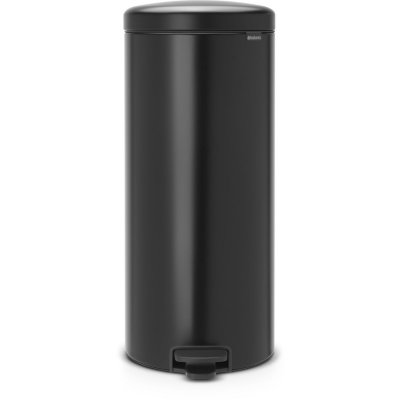 BRABANTIA Poubelle &agrave; p&eacute;dale New Icon noir mat 30L