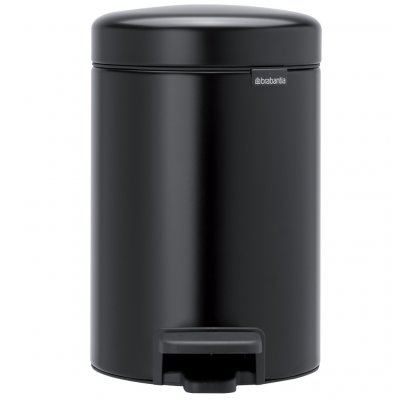 BRABANTIA Poubelle &agrave; p&eacute;dale New Icon noir mat 3L