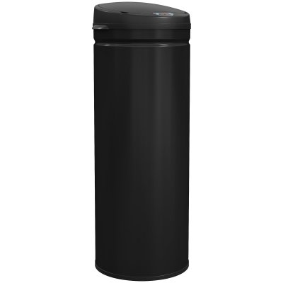 HOMCOM Poubelle Automatique 50l Capteur De Mouvement Acier Inox