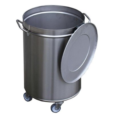GASTRO M Poubelle avec roues 100 L -  - - Acier inoxydable100 x685mm