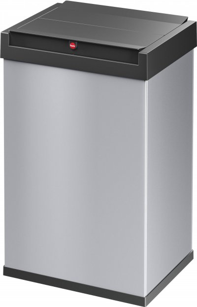 HAILO Poubelle Big-Box Swing Taille l 35 l Argent&eacute; 0840-121  Silver