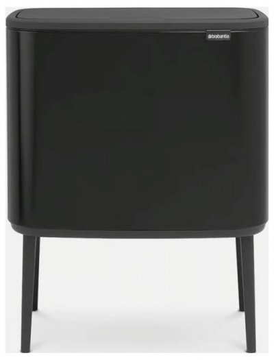 BRABANTIA Poubelle BO TOUCH BIN 1 seau 36 l noir mat