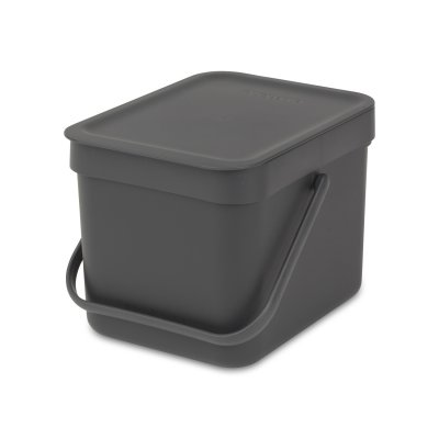 BRABANTIA Poubelle  Waste Bin Sort & Go 6L Grey