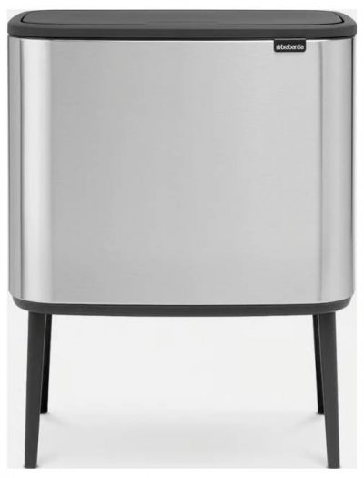 BRABANTIA Poubelle de cuisine 34 l manuel  acier inox matt steel