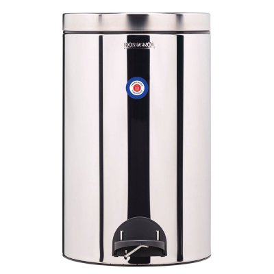 ROSSIGNOL Poubelle de cuisine &agrave; p&eacute;dale 20L sania - Argent - 