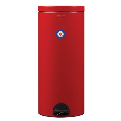 ROSSIGNOL Poubelle de cuisine &agrave; p&eacute;dale 30L sania - Rouge - 