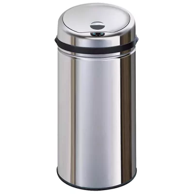 KITCHEN MOVE Poubelle de cuisine automatique 42L artic en acier Inox avec seau
