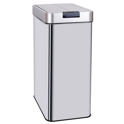 KITCHEN MOVE Poubelle de cuisine automatique Acier inoxydable Argent 70 L