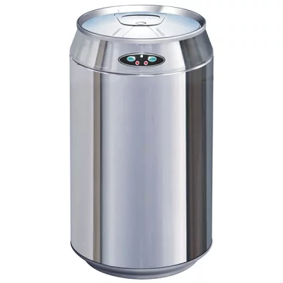 KITCHEN MOVE Poubelle de cuisine automatique CAN Argent Acier inoxydable 30 L